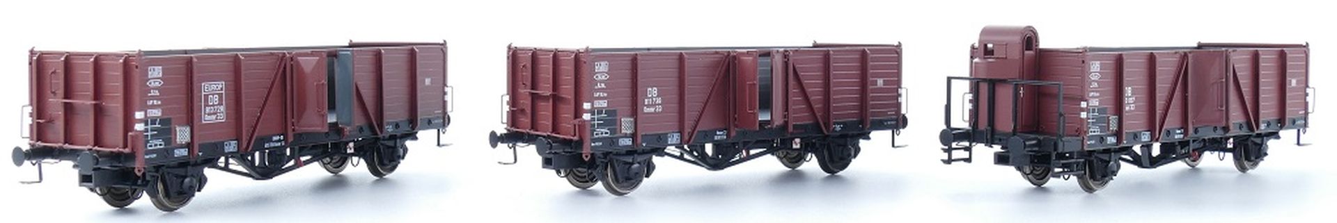 Exact-Train EX20151 - 3er Set Offene Güterwagen Ommru 'Villach', DB, Ep.III