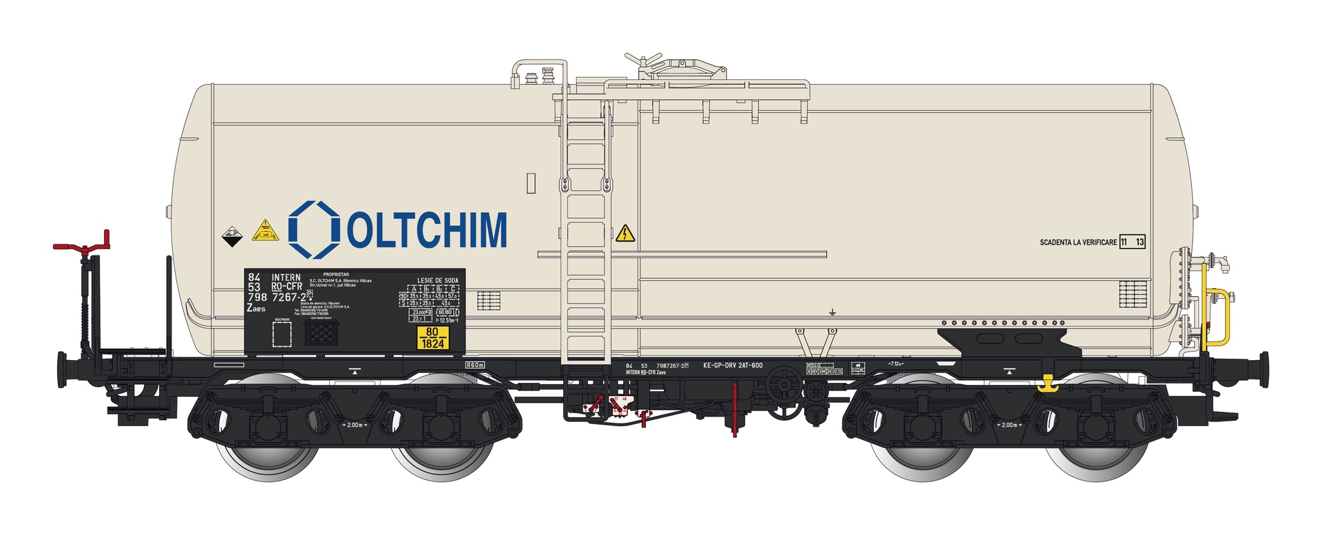 Albert Modell 798009 - Kesselwagen Zaes, RO-CFR, Ep.VI