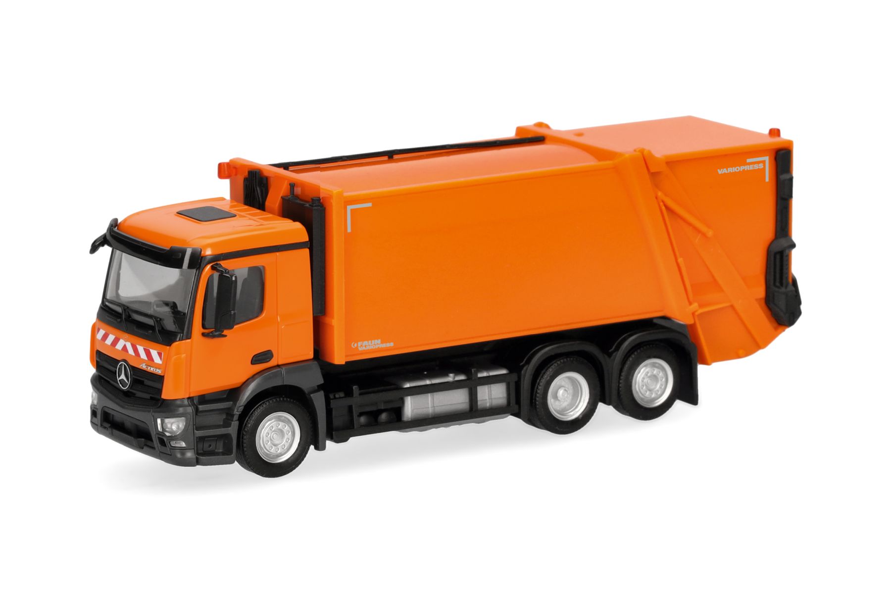 Herpa 321839 - Mercedes-Benz Actros M Pressmüllfahrzeug, kommunalorange