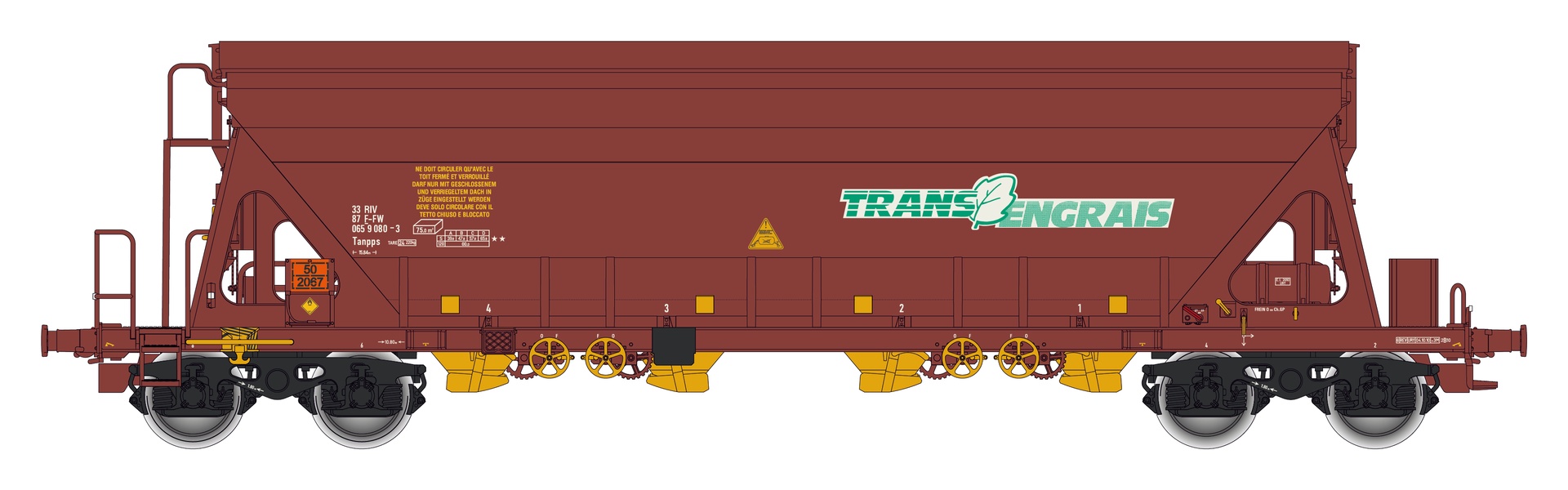 Albert Modell 065330 - Schüttgutwagen Tanpps, F-FW, Ep.VI 'Trans Engrais'