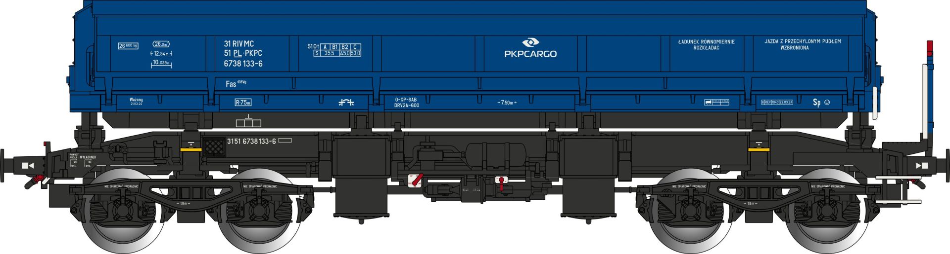 Albert Modell 673018 - Offener Güterwagen Fas, PL-PKPC, Ep.VI