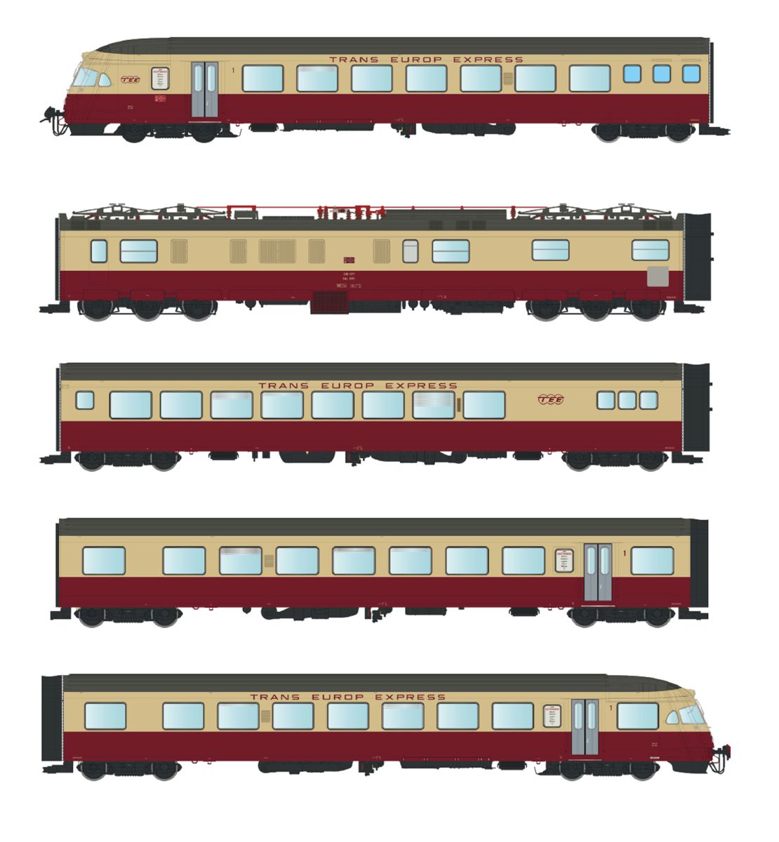 L.S. Models LS17522 - Triebzug RAe TEE II Gottardo, 6-teilig, SBB, Ep.III, AC-Digital