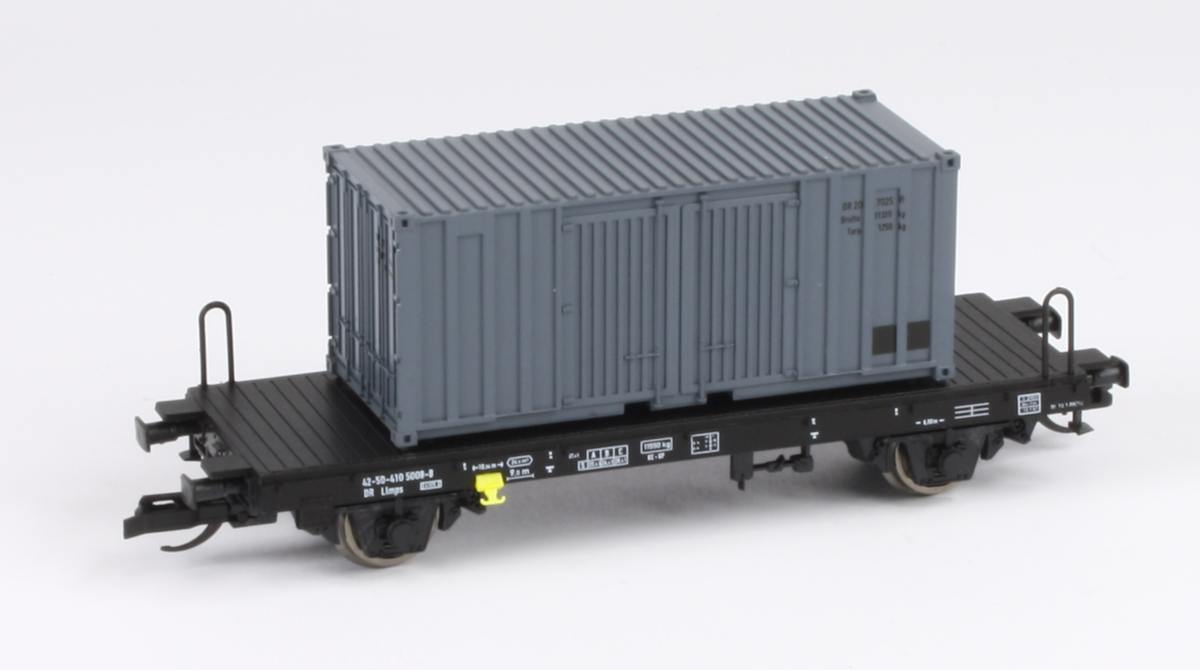 Hädl 113085 - Containertragwagen mit Postcontainer, DR, Ep.IV