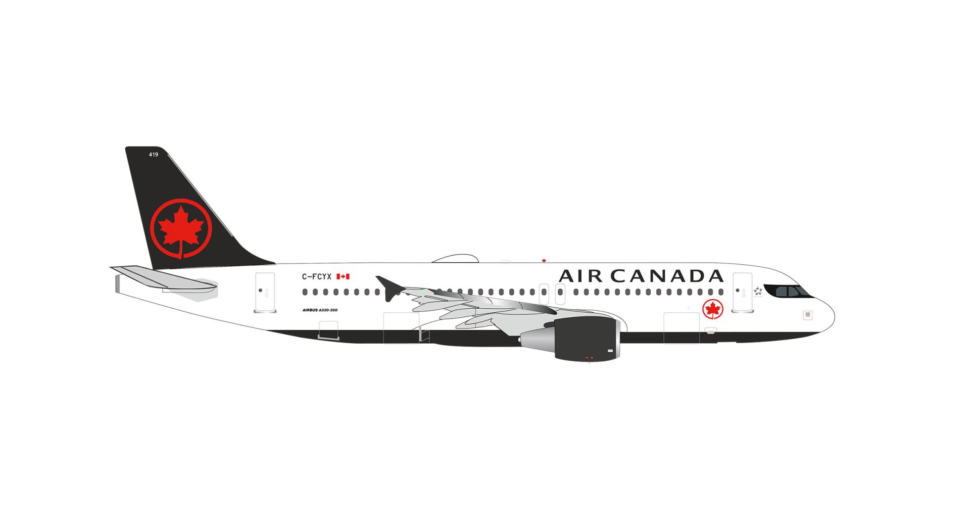 Herpa 539456 - Air Canada Airbus A320
