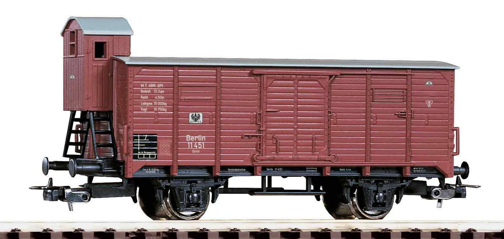 Piko 24503 - Gedeckter Güterwagen mit Bremserhaus, KPEV, Ep.I Piko 24503 - Gedeckter Güterwagen mit Bremserhaus, KPEV, Ep.I