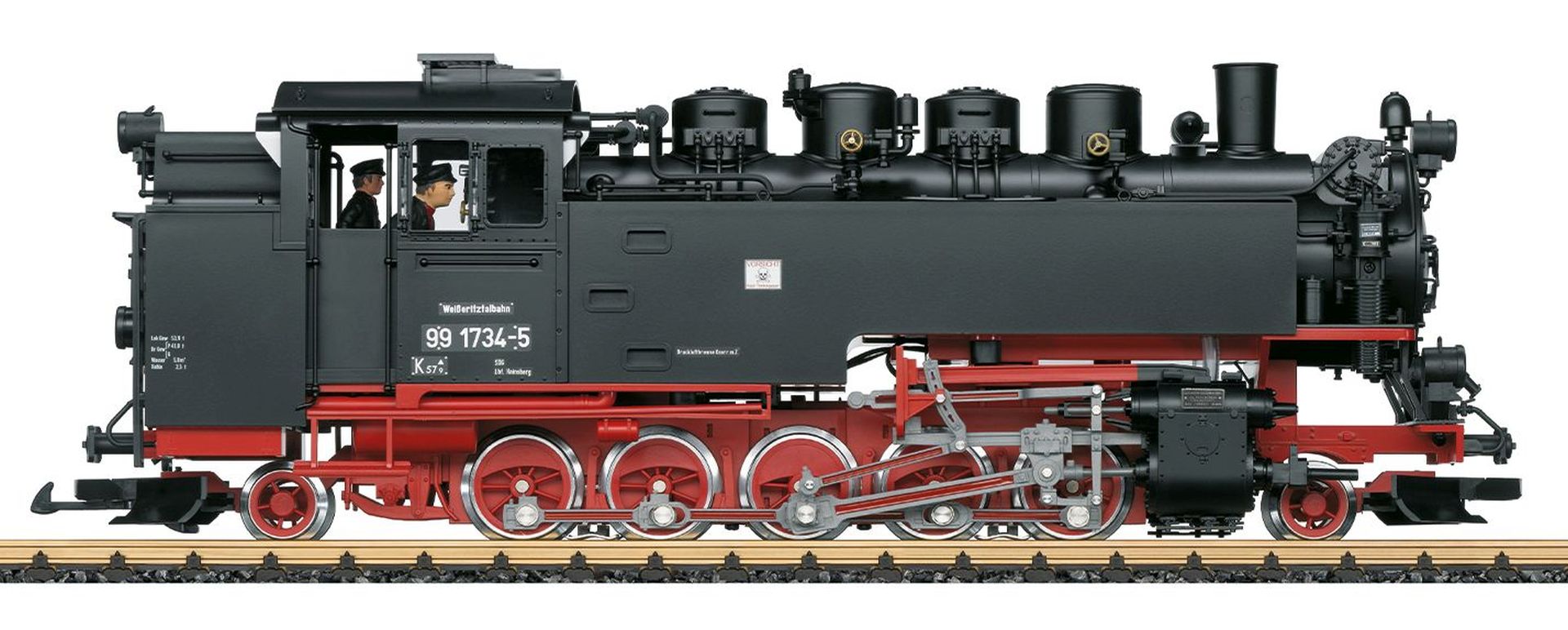 LGB 21486 - Dampflok 99 1734-5, SDG, Ep.VI, DC-MFX-Sound