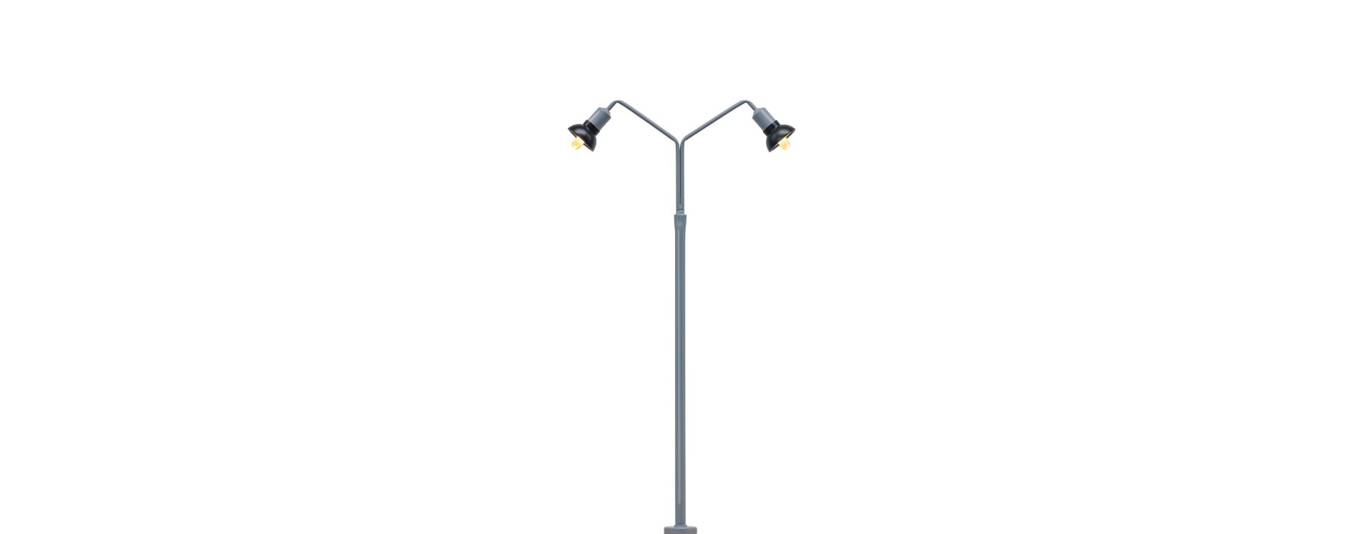 Brawa 84055 - Bogenleuchte 2-fach, mit Stecksockel