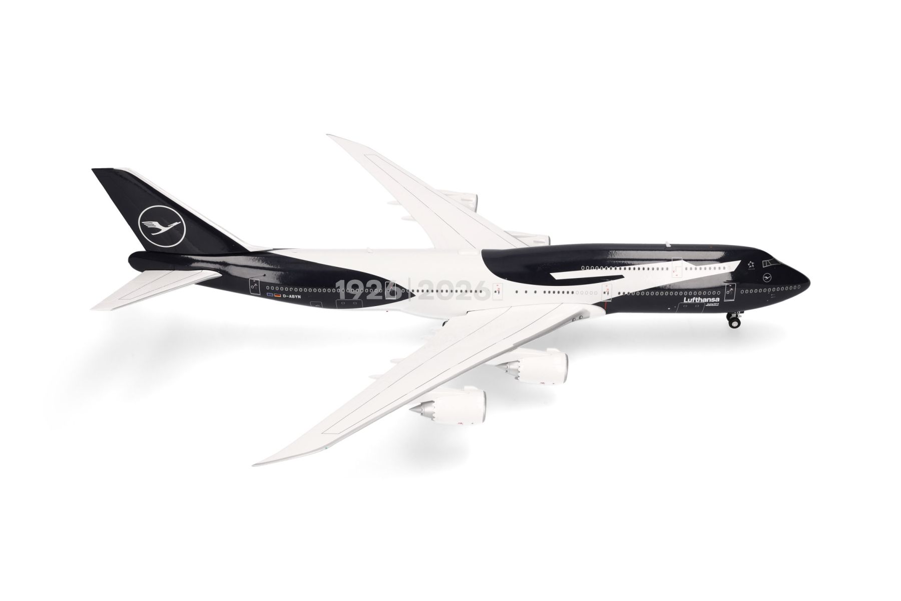 Herpa 574129 - Lufthansa Boeing 747-8 Intercontinental "100 Jahre"
