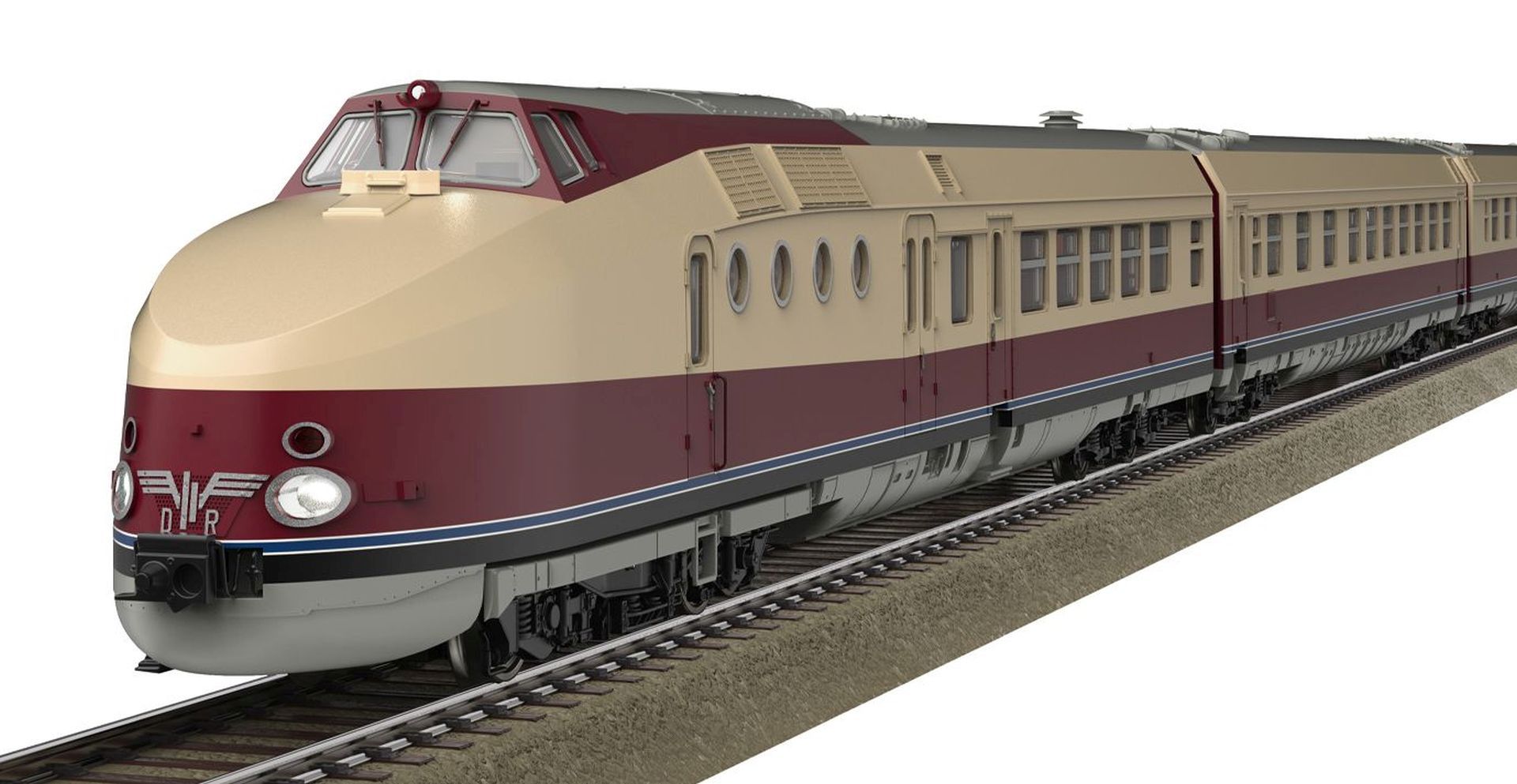 Kres 51003350 - Triebzug VT18.16.10, 'Ein Zug für Mitteldeutschland', Lackierung Epoche III, Ep.VI