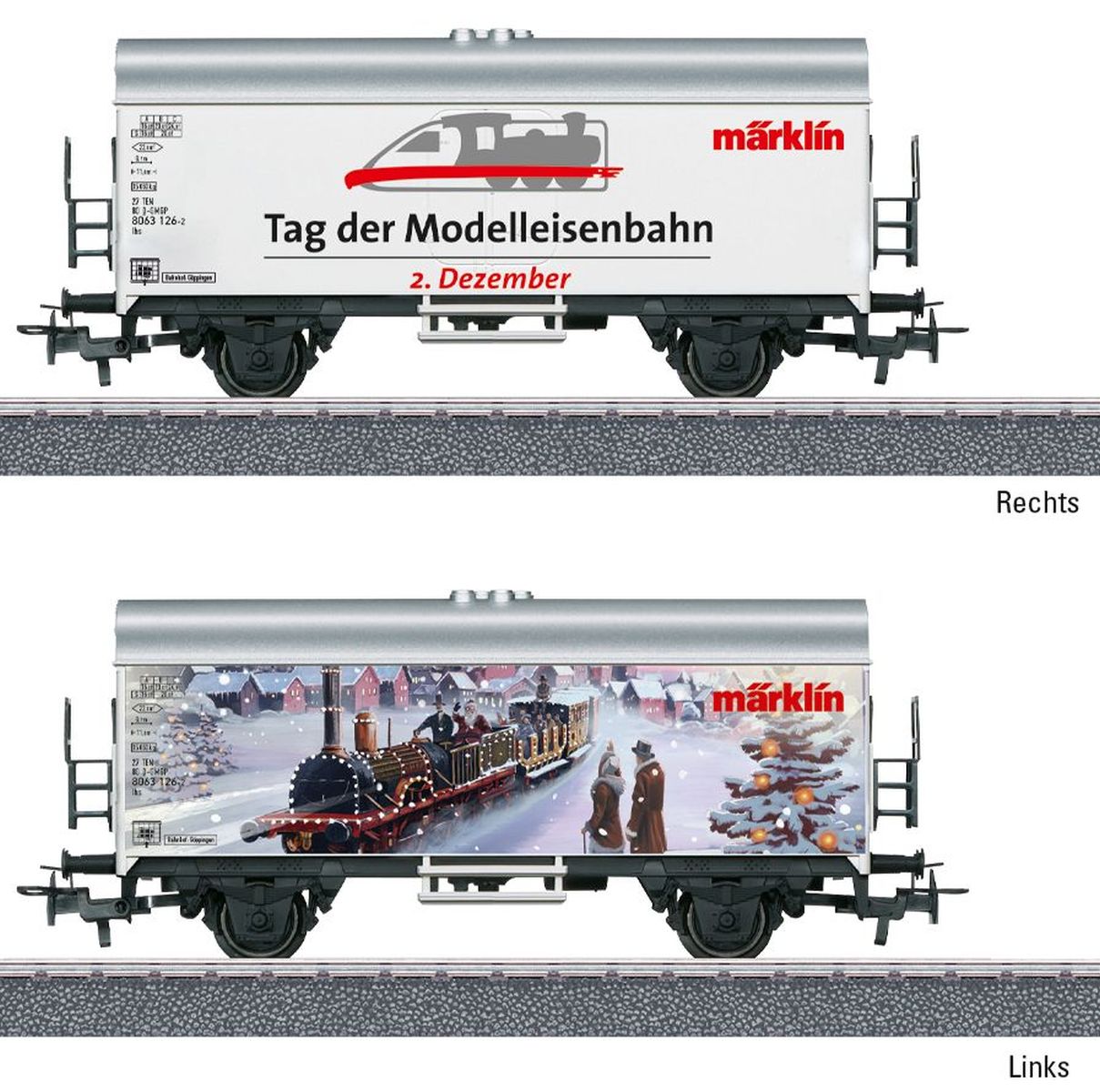 Märklin 44227 - Kühlwagen 'Internationaler Tag der Modelleisenbahn am 2. Dezember 2026', Ep.VI