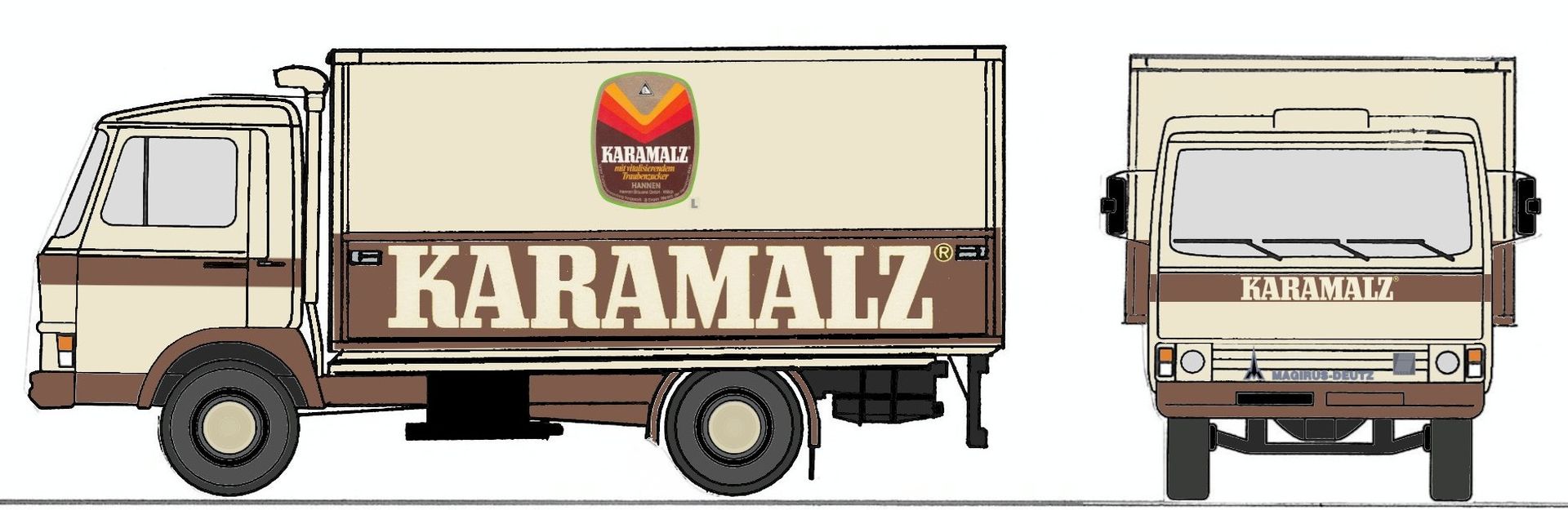 Loewe 4091 - Iveco Magirus "Zeta" 90M5 - LKW "KARAMALZ"