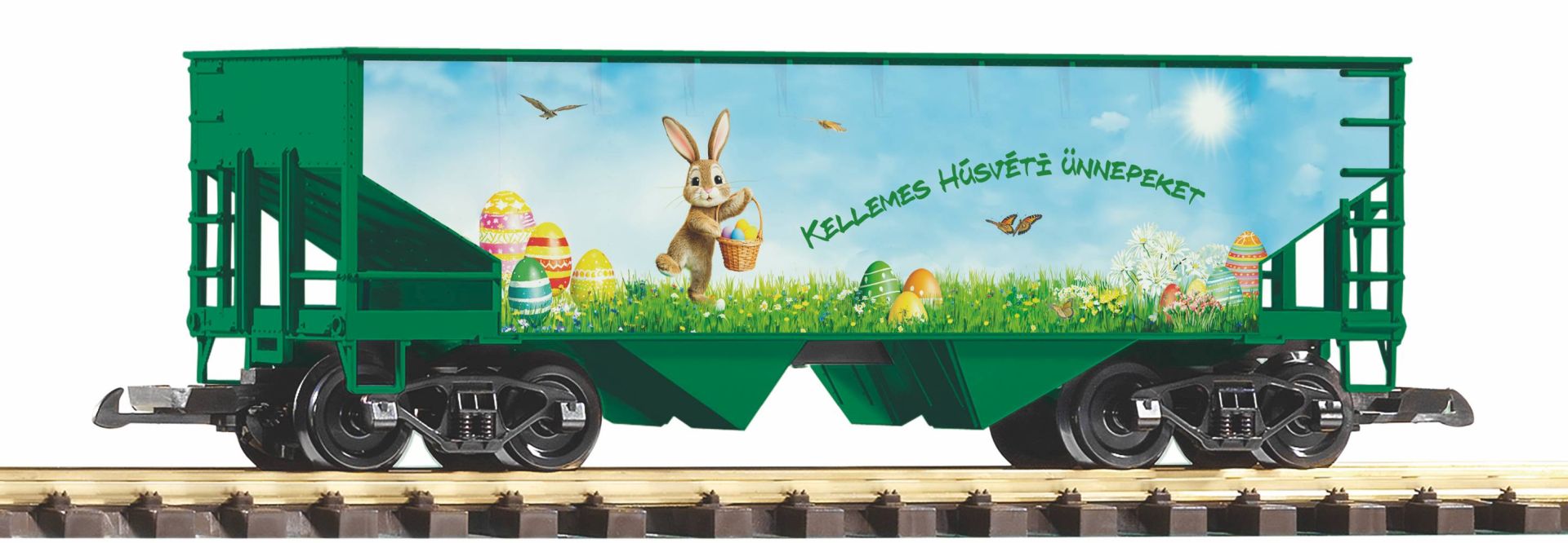 Piko 38996HU - G-Schüttgutwagen "Kellemes Húsvéti ünnepeket"