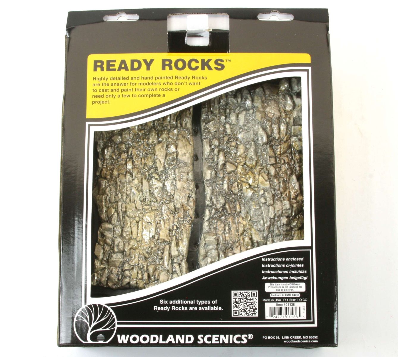 Woodland WC1138 - 4 Felsstücke, 17,7 cm - 19 cm