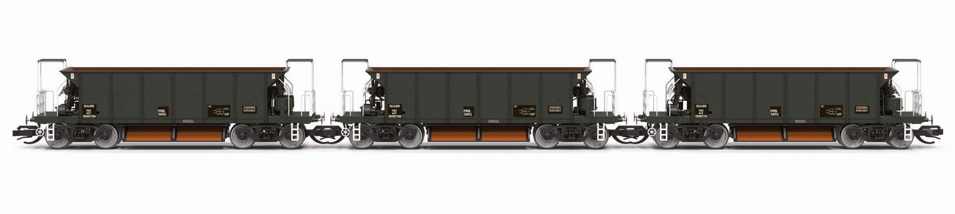Hornby TT6067 - Güterwagen YGB Sealion Triple Pack, Civil Engineers, Ep.IV-V