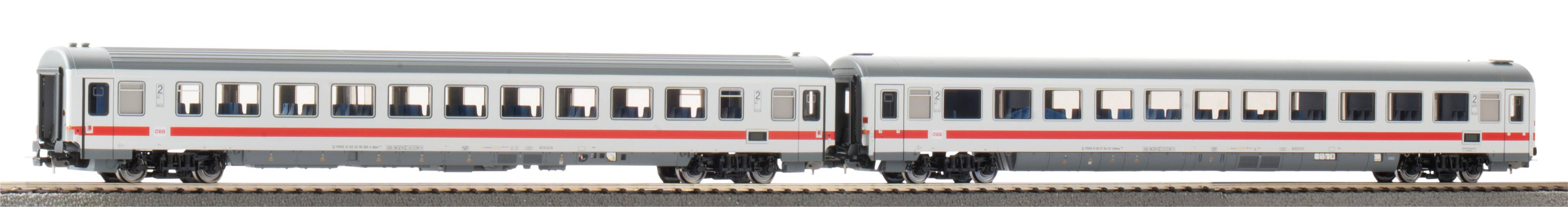 Piko 28348 - 2er Set Personenwagen IC, 2. Klasse, ÖBB, Ep.VI