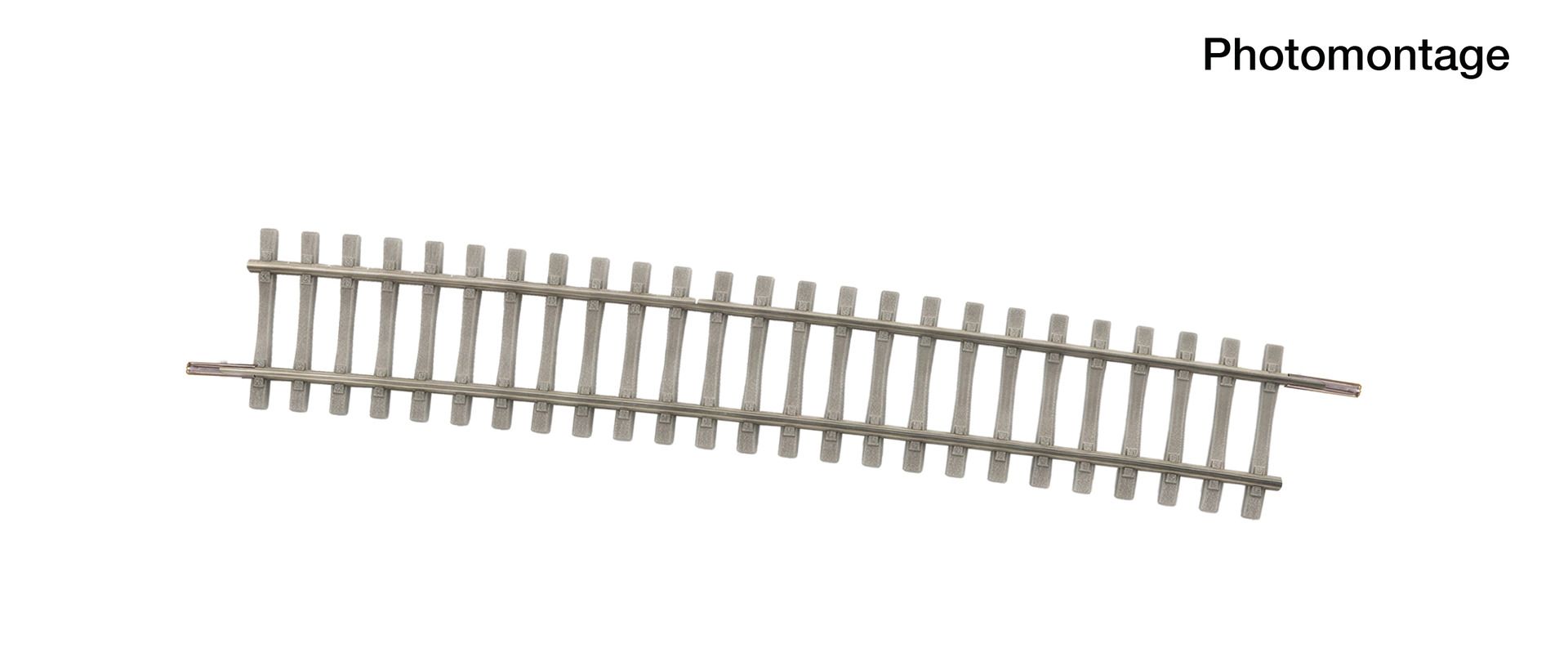 Roco 4042430 - Gebogenens Betonschwellen-Gleis R20
