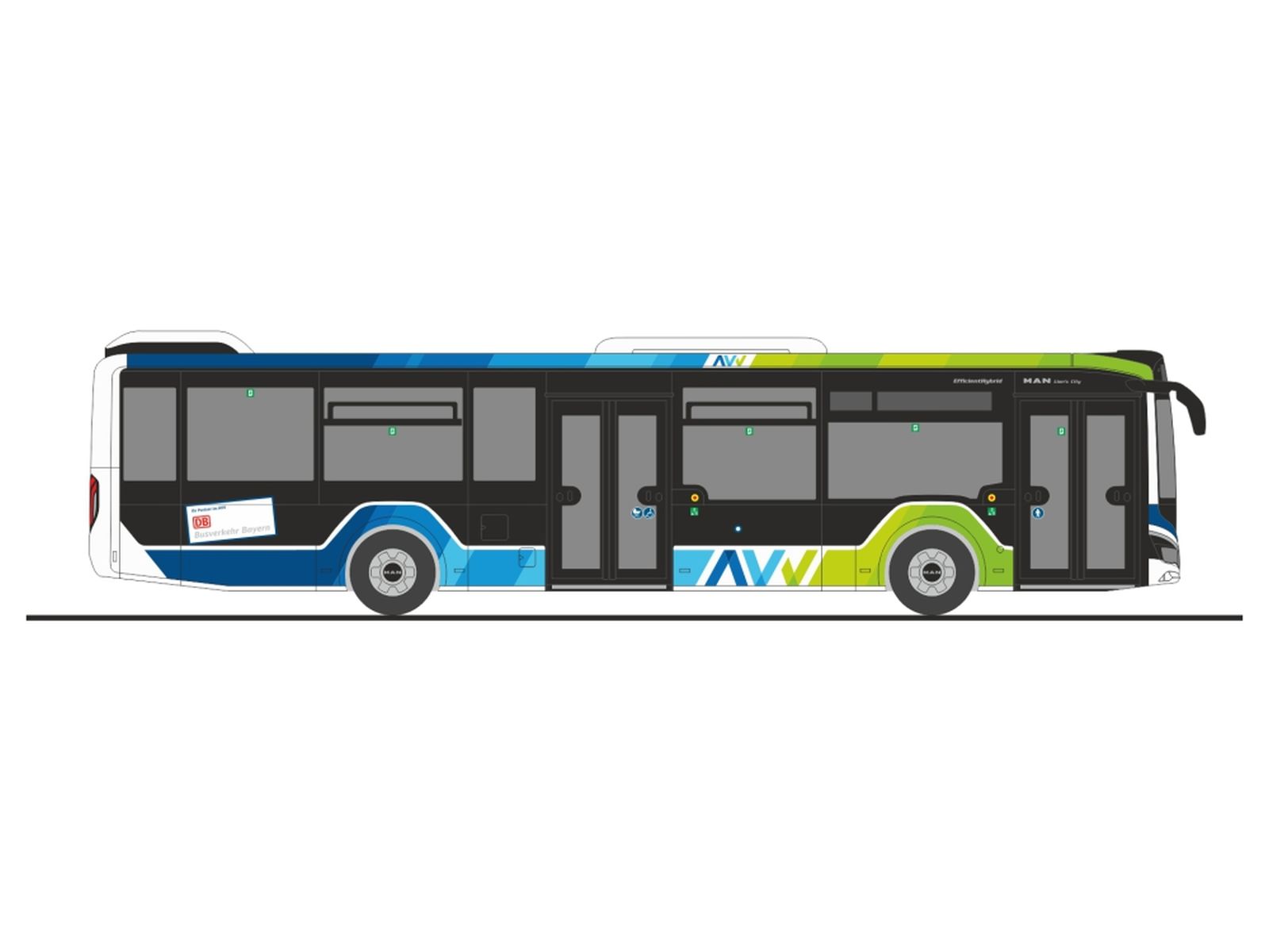 Rietze 75418 - MAN Lion´s City 12´18 AVV Augsburg