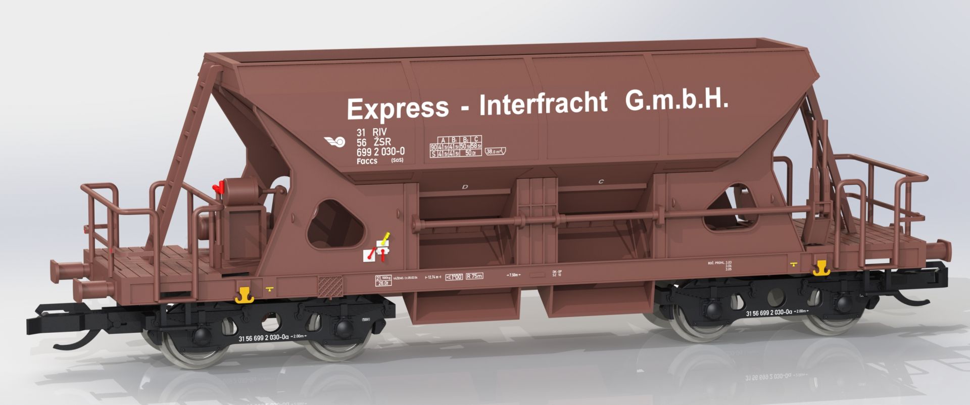 igra 96500023 - Selbstentladewagen Faccs, Interfracht, Ep.V