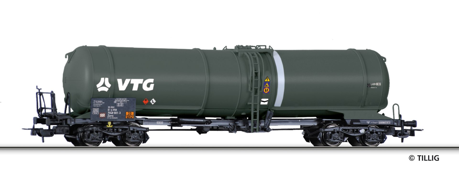 Tillig 77058 - Kesselwagen Zans, VTG, Ep.VI