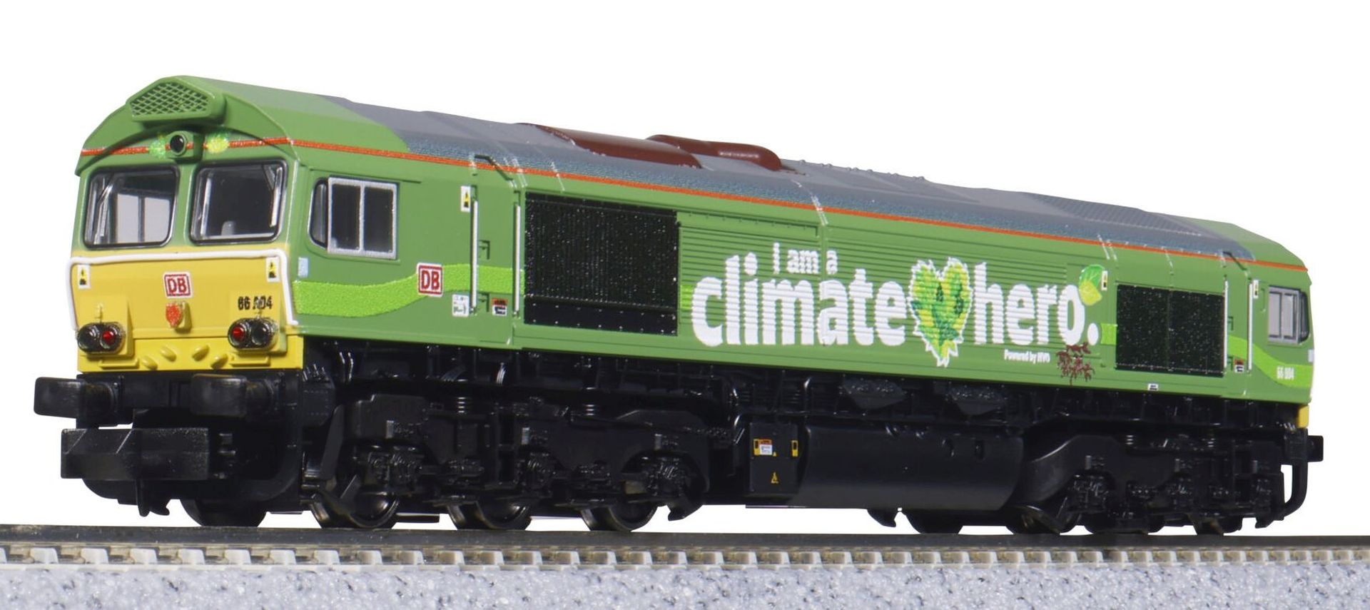 Kato-Lemke K10835 - Diesellok Class 66, DB-Cargo/Climate Hero, Ep.VI