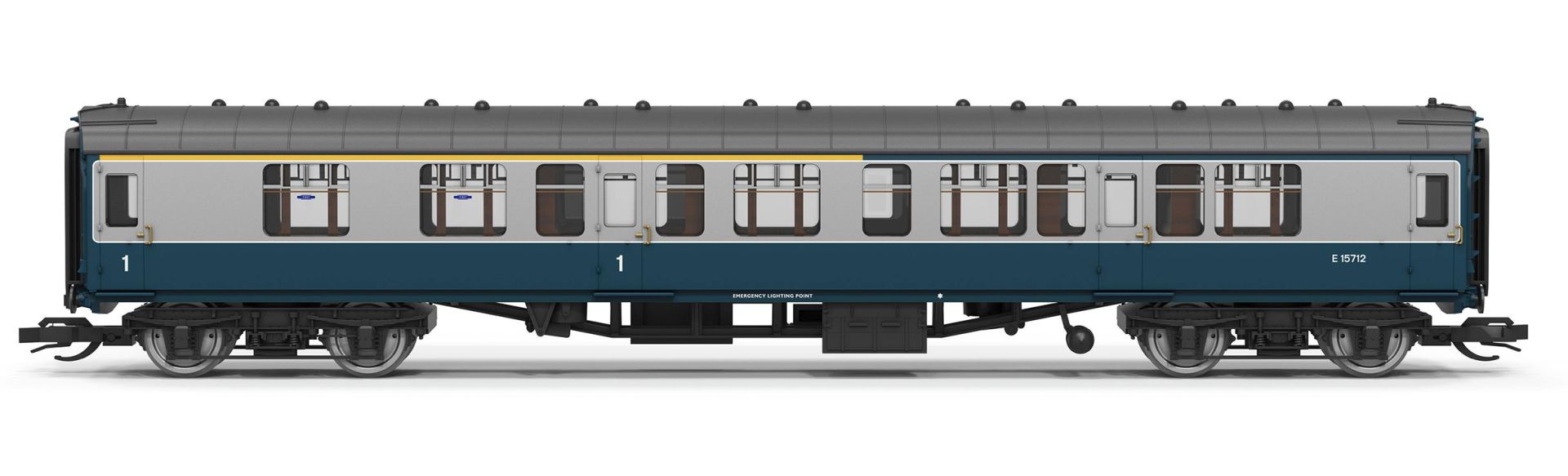 Hornby TT4076 - Personenwagen Mk1 Composite Corridor E15712, BR, Ep.III