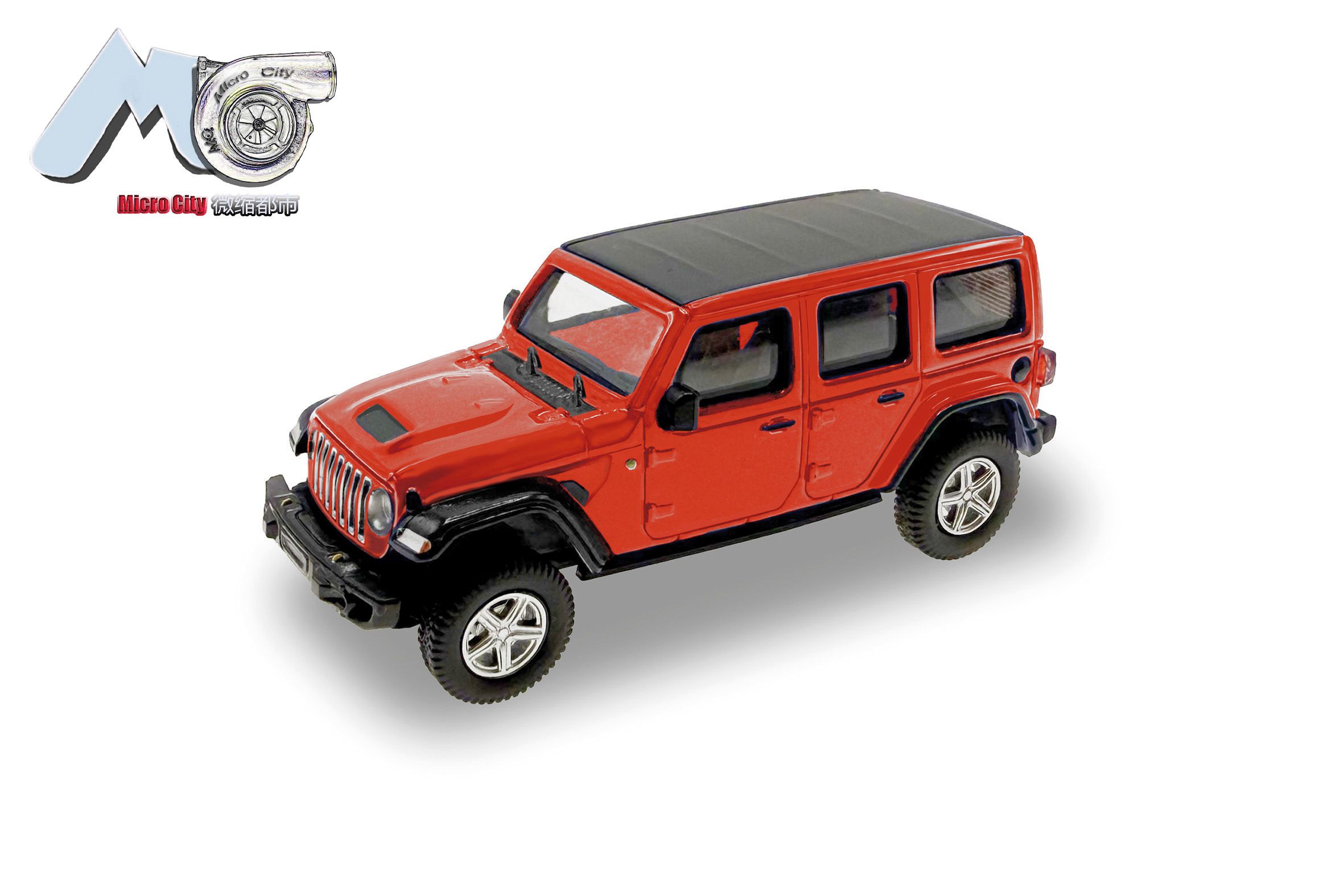 Herpa 87MC000011 - MicroCity: Jeep Wrangler, rot (ab 2017)