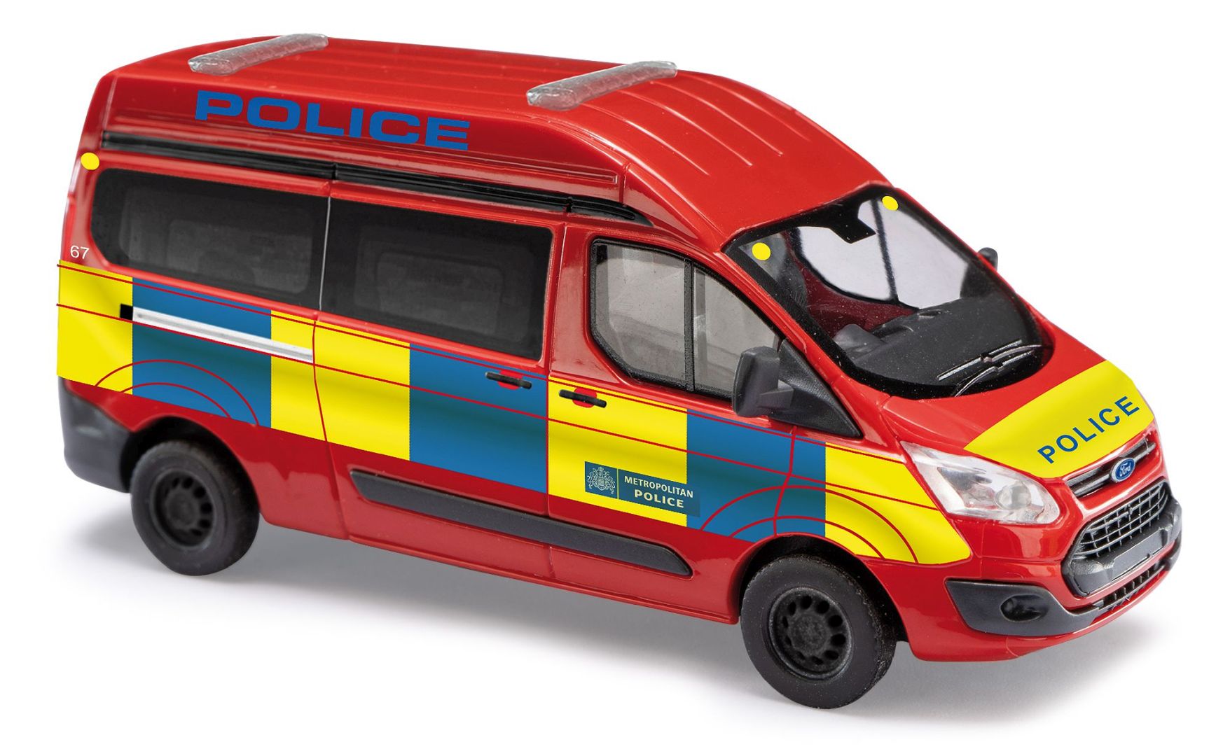 Busch 52519 - Ford Transit Custom, Police, 2012
