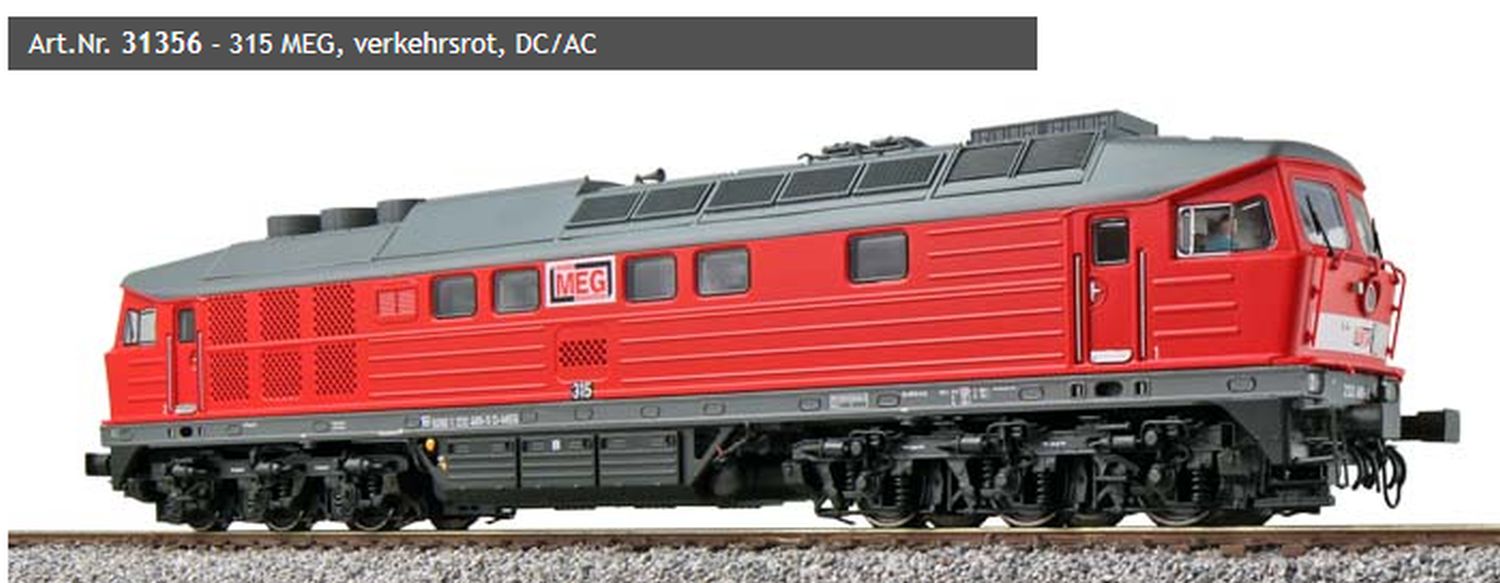 ESU 31356 - Diesellok 315, MEG, Ep.VI, DC+AC-Sound