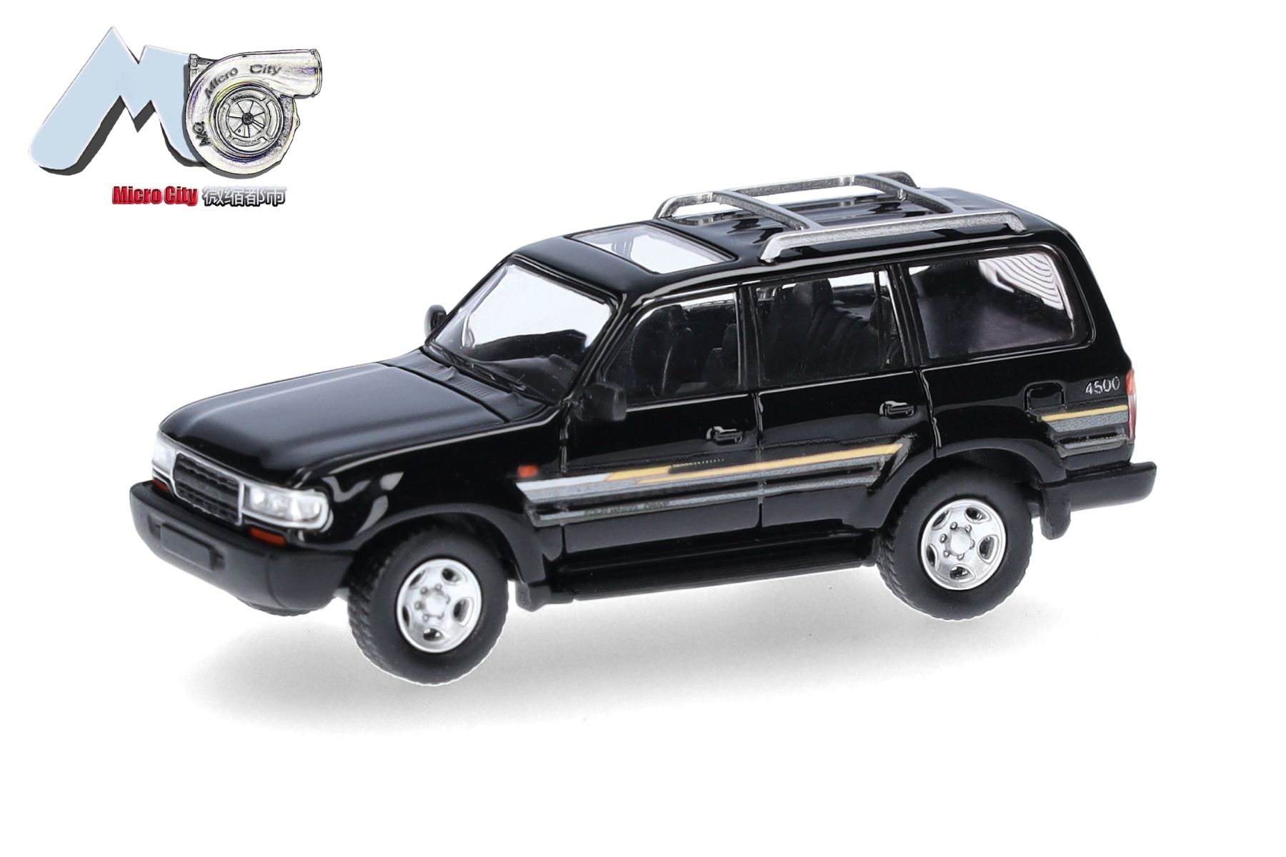 Herpa 87MC000124 - MicroCity: Toyota Landcruiser 80, schwarz