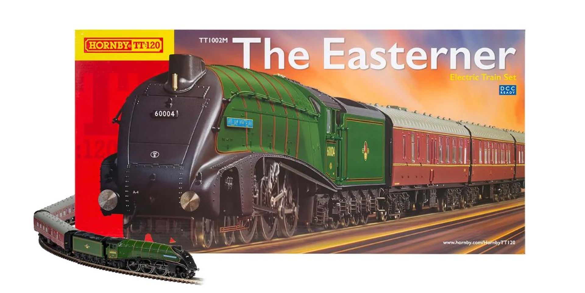 Hornby TT1002MP - Analoges Startset The Easterner Train Set, EU-Trafo