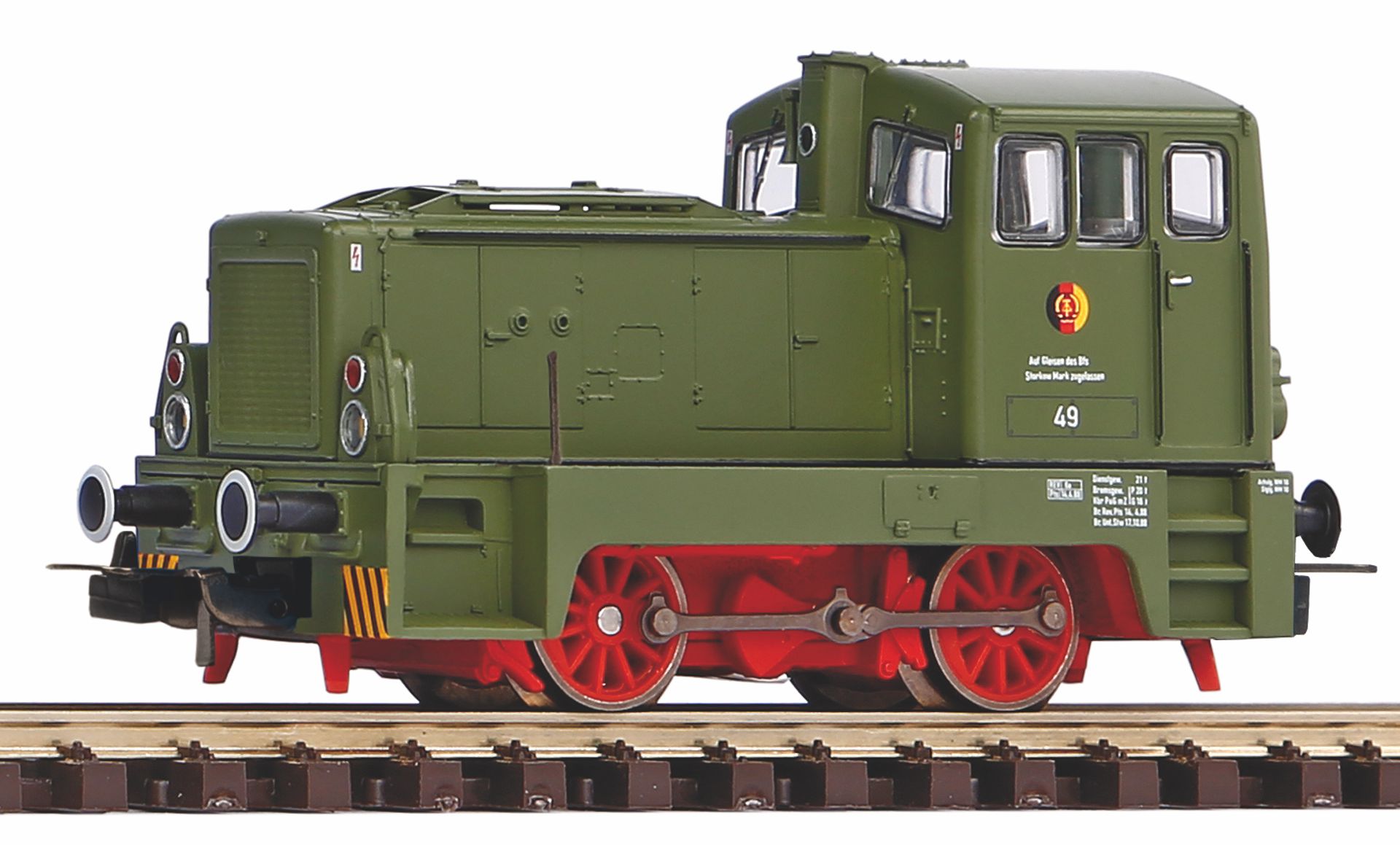 Piko 71337-ZHK - Diesellok V 22 Nr. 49, NVA, Ep.IV, Zimo-Henning-Sound, elektr. Kupplungen