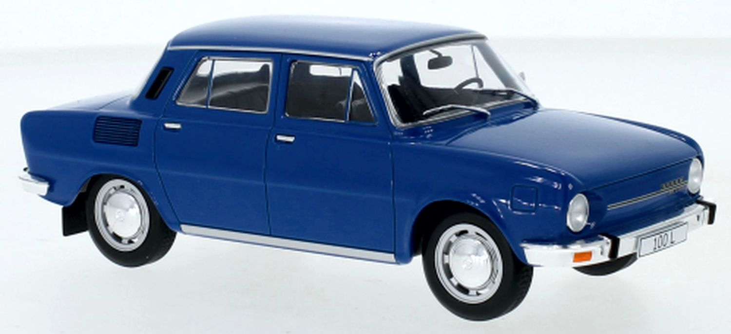 Günsel WB124107 - IXO - Skoda 100L, blau, 1974