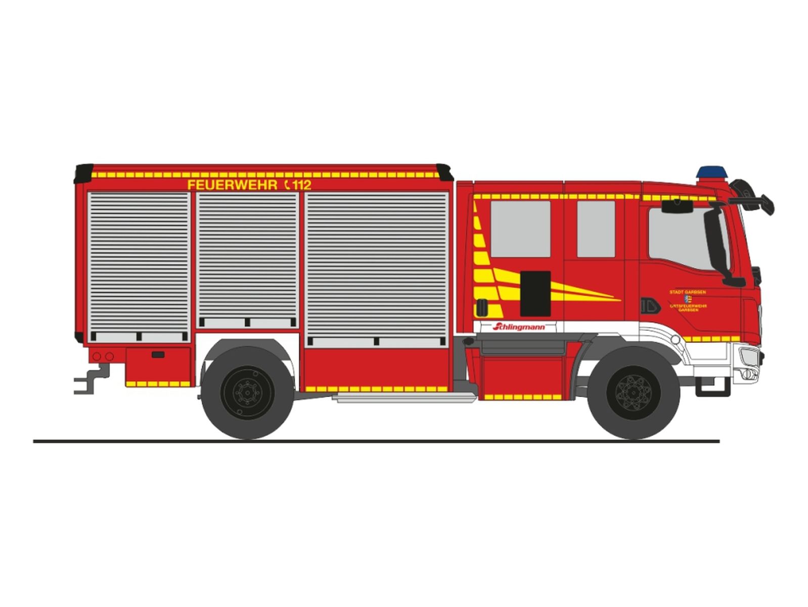 Rietze 72983 - Schlingmann Varus MAN HLF Feuerwehr Garbsen
