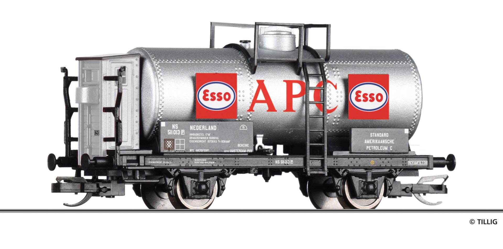 Tillig 95877 - Kesselwagen 'APC / ESSO', NS, Ep.II