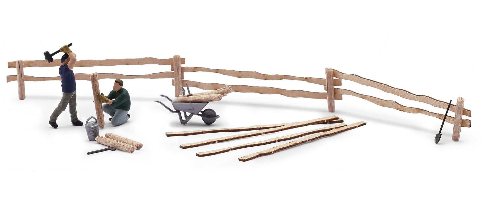 Busch 79853 - Aktion-Set: Koppelzaun stellen