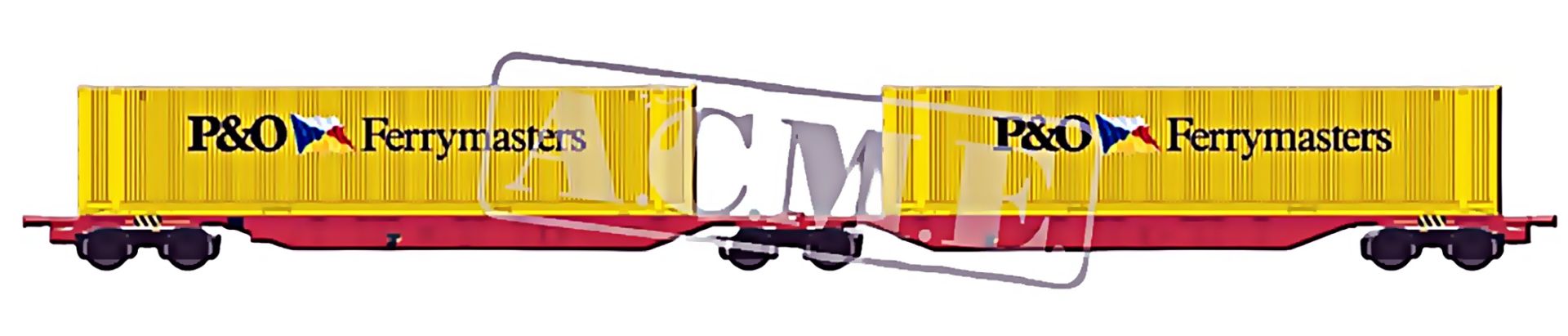 ACME AC 40207 - Containerwagen Sggmrss, FS, Ep.V-VI 'P&O Ferrymaster' ACME AC 40207 - Containerwagen Sggmrss, FS, Ep.V-VI 'P&O Ferrymaster'