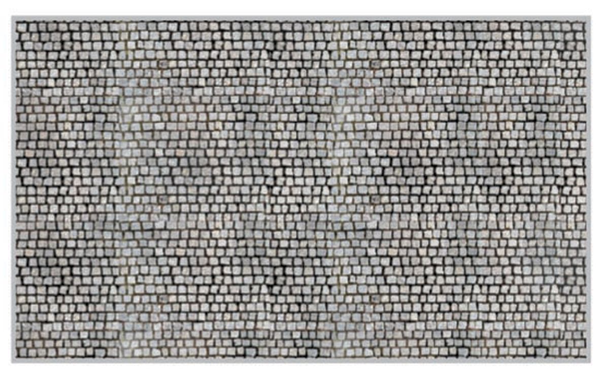 Heki 12070 - Kopfsteinpflaster, 3 Bögen, je 31x24cm