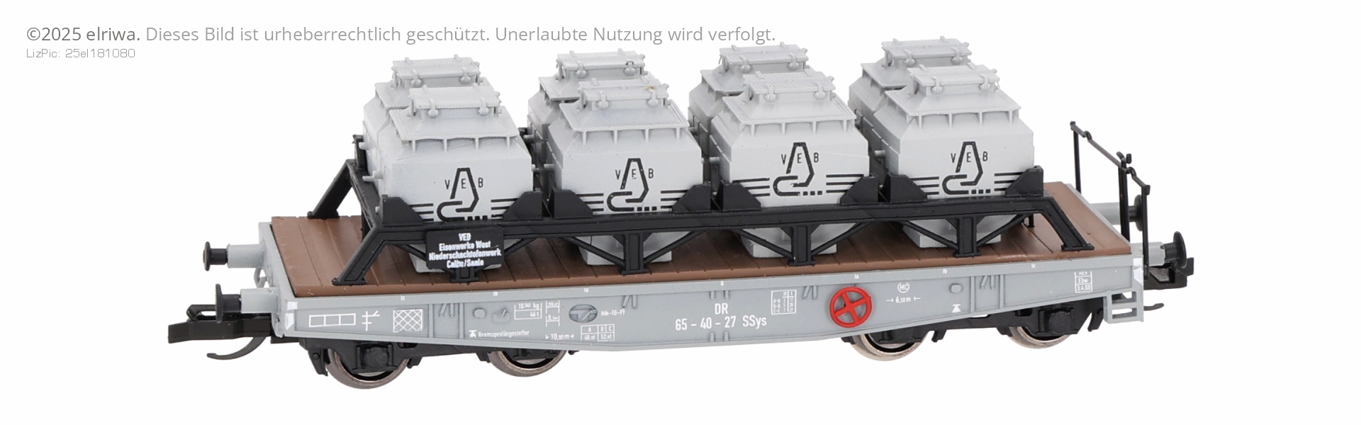 Karsei 23292 - Schwerlastwagen SSys, DR, Ep.III 'Eisenwerk West Calbe - Saale'