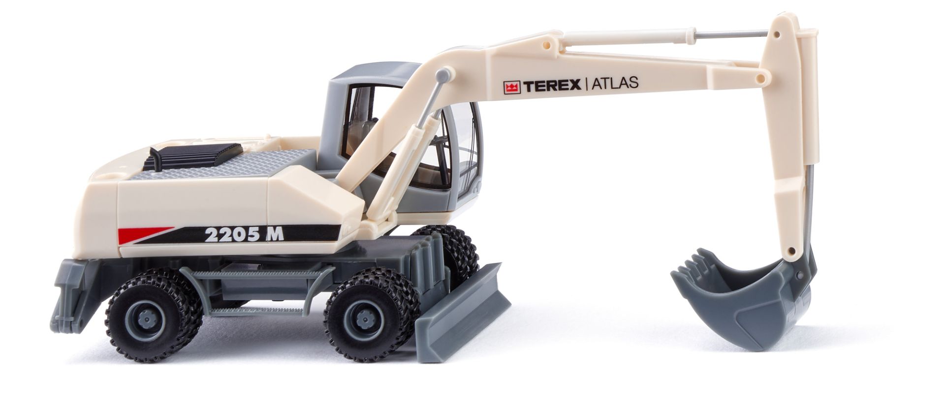 Wiking 066104 - Mobilbagger (TEREX Atlas) - perlweiß