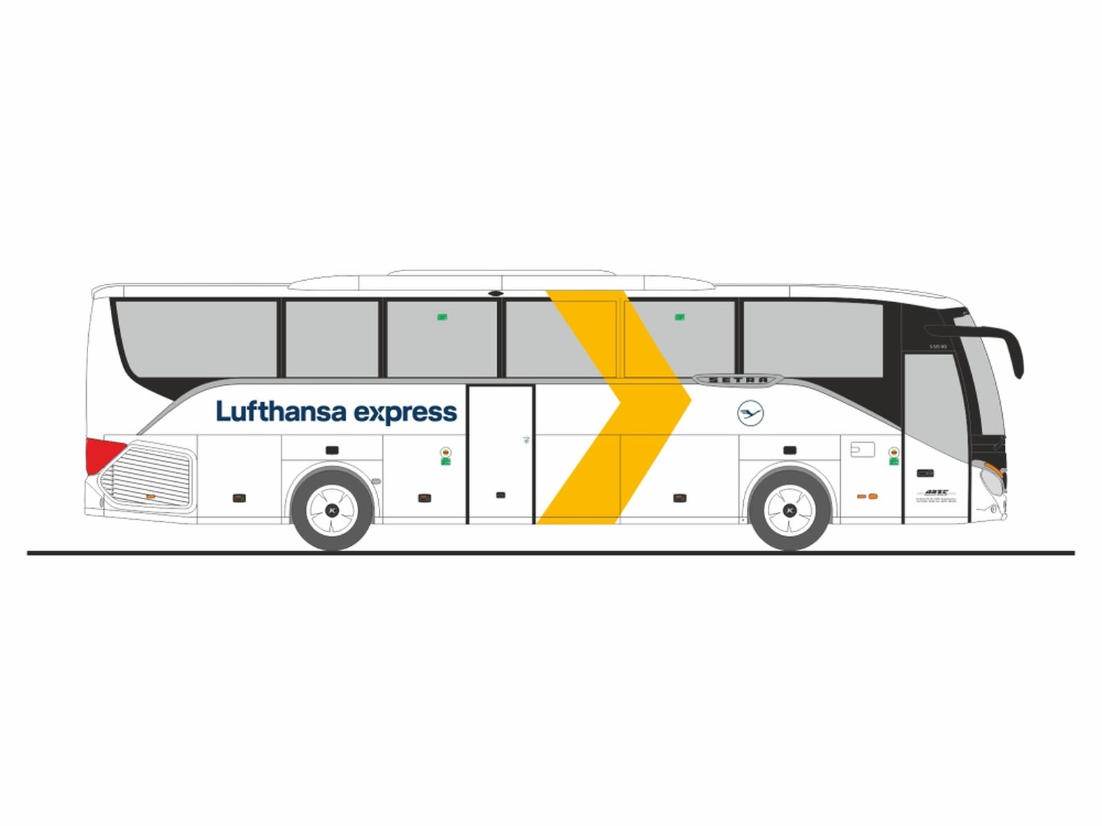 Rietze 77942 - Setra S 515 HD Lufthansa Express- Arzt Reisen