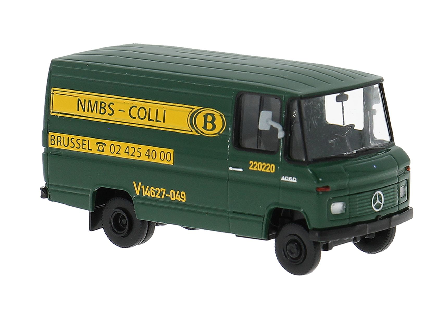 Brekina 36861 - Mercedes L 406 D Kasten, 1967, Bahn Belgien (B)