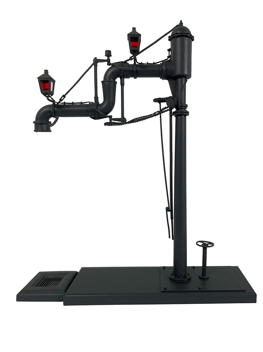 Lenz 55071 - Wasserkran mit doppeltem Ausleger, Messing Fertigmodell, lackiert und beleuchtet