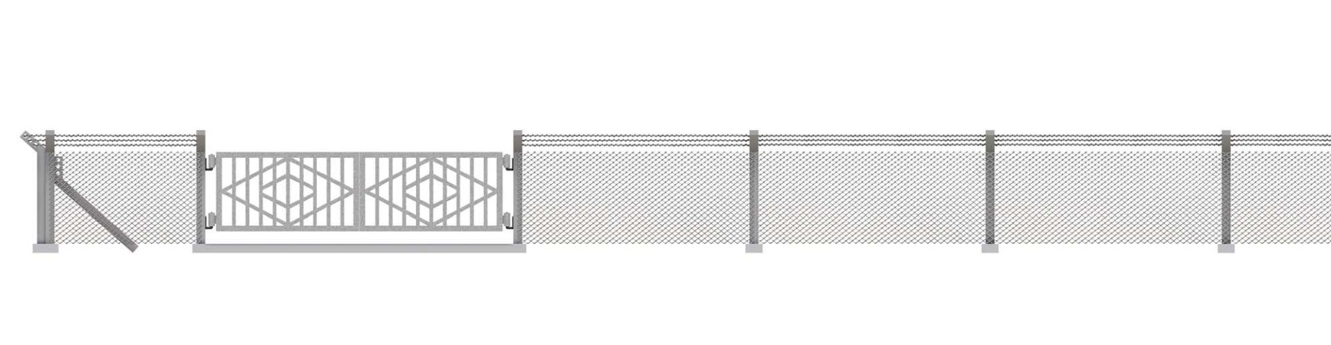 Busch 8818 - Industriezaun, 700 mm Busch 8818 - Industriezaun, 700 mm