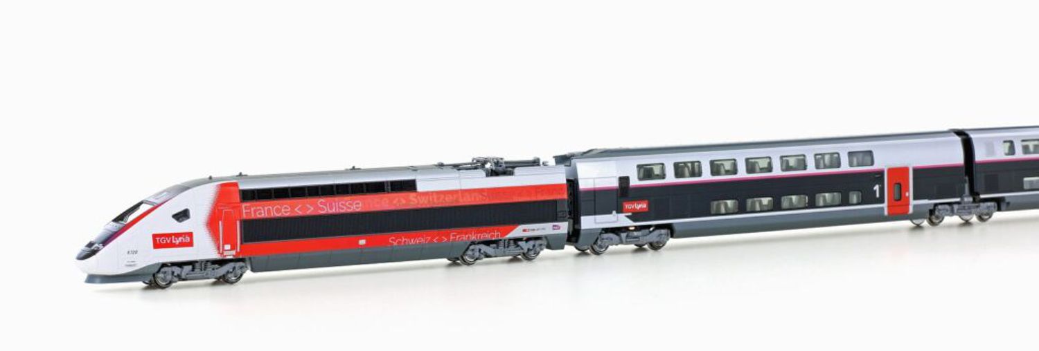 Kato-Lemke K101762 - Triebzug TGV Duplex, 10-teilig, SNCF-Lyria, Ep.VI