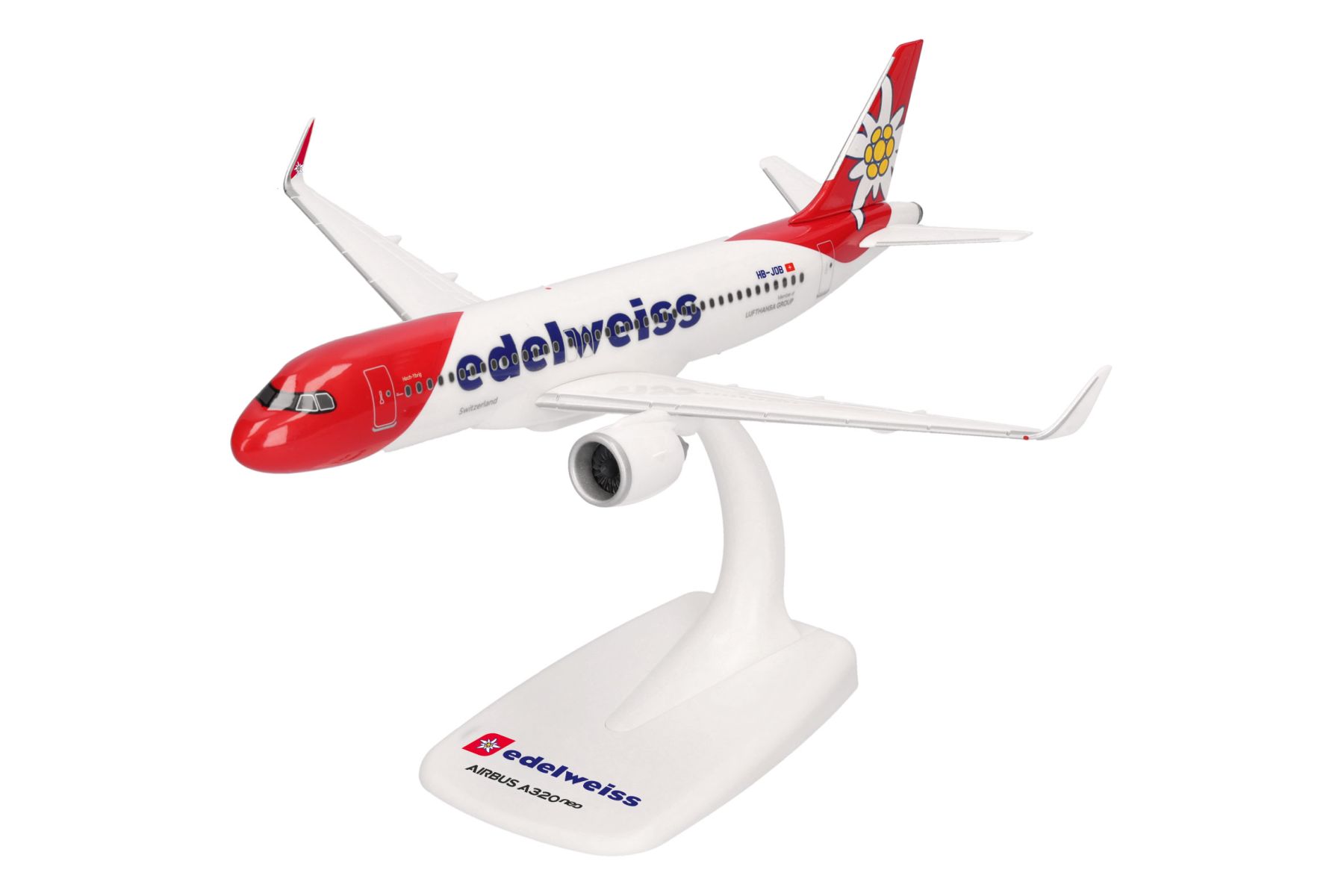 Herpa 615143 - Edelweiss Air Airbus A320neo - HB-JDB "Hoch-Ybrig"