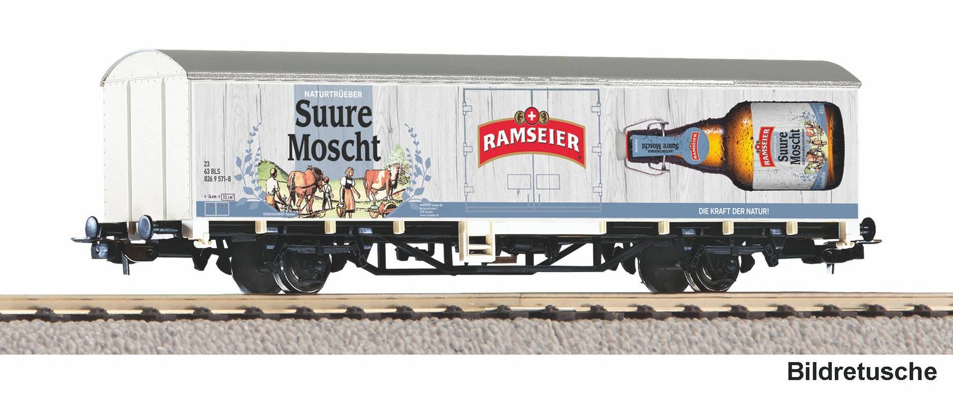 Piko 27746 - Gedeckter Güterwagen, Starke Marken Ramseier, BLS, Ep.VI