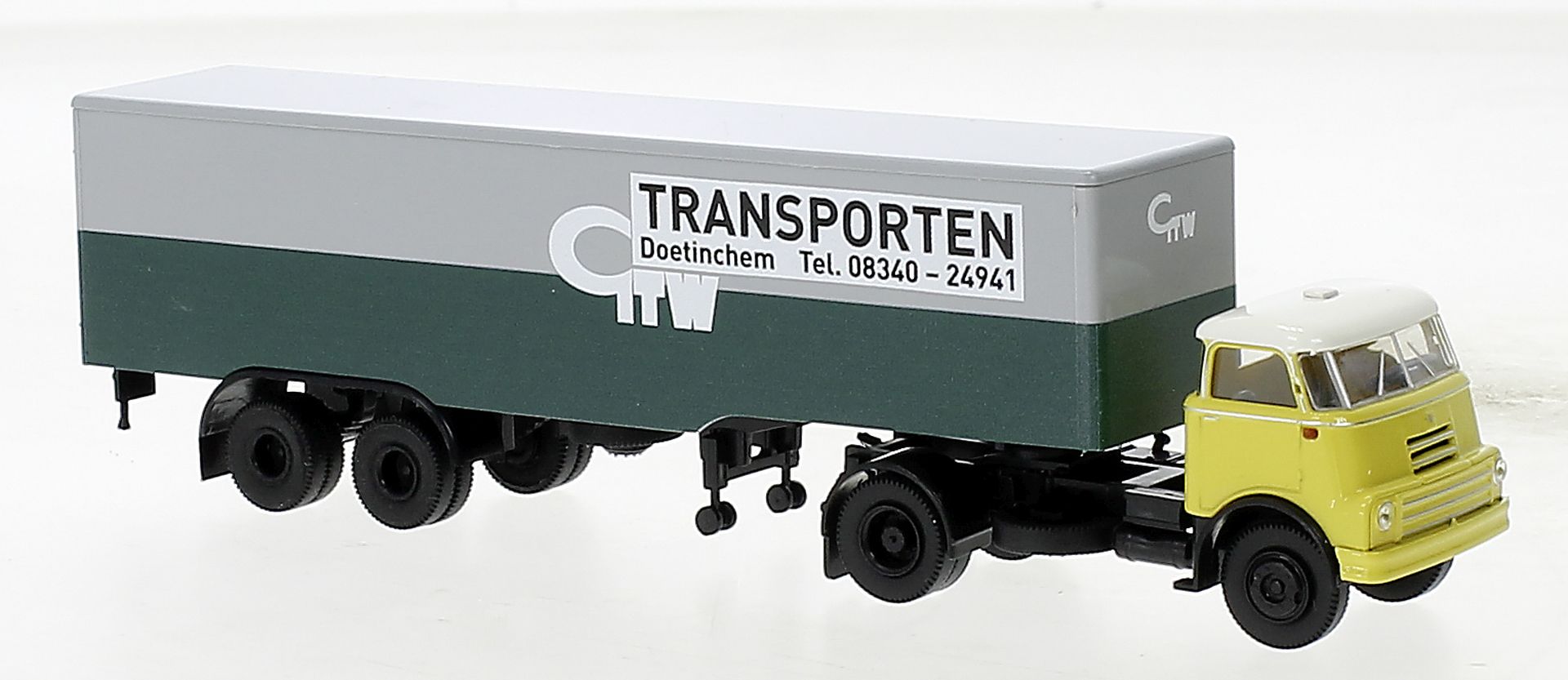 Brekina 85235 - DAF DO 2000 Koffer-SZ, Geldersche Tramwegen, 1957