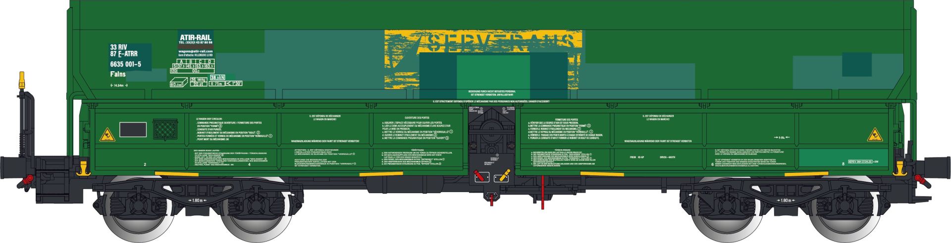 Albert Modell 665048 - Offener Güterwagen Falns, F-ATRR, Ep.VI