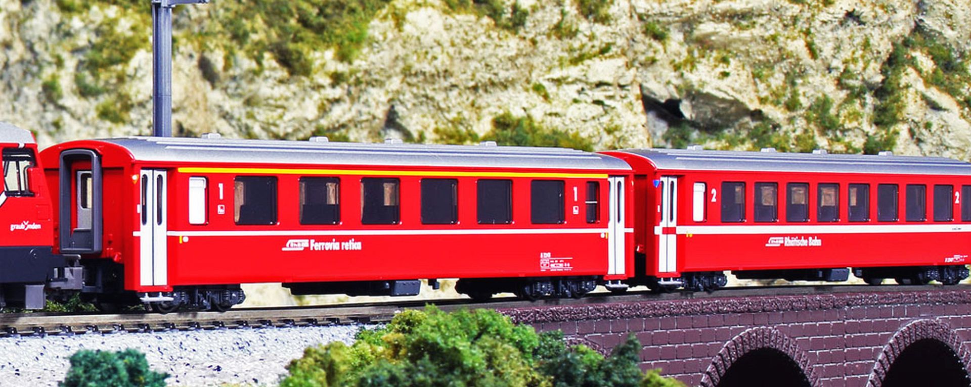 Kato-Lemke K10-1413 - 4er Set Personenwagen EW I, RhB, Ep.V-VI, Set A