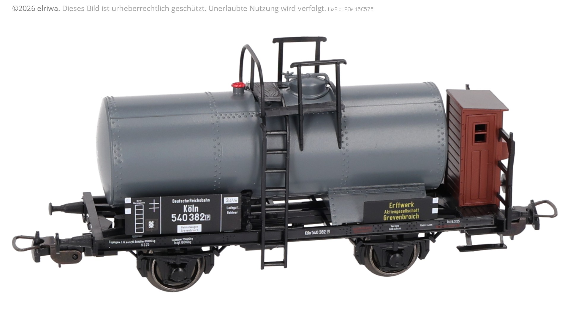 Tillig 77042 - Kesselwagen 'Erftwerk Aktiengesellschaft Grevenbroich', DRG, Ep.II